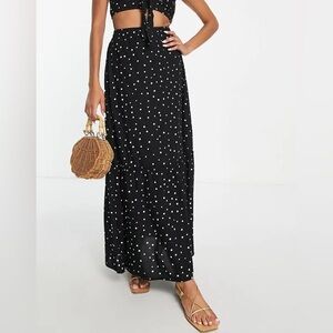 Polka Dot Maxi Skirt
